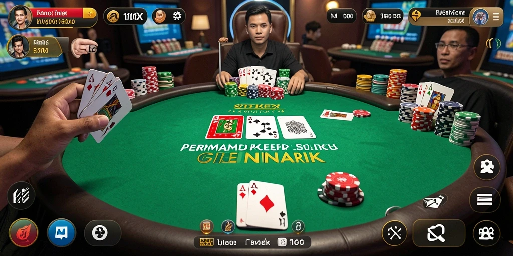 Tampilan gameplay Poker yang seru dan interaktif di 116X.