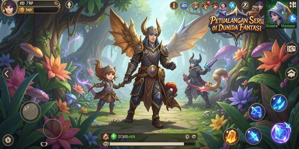 Gameplay menegangkan di tengah dunia petualangan yang luas.