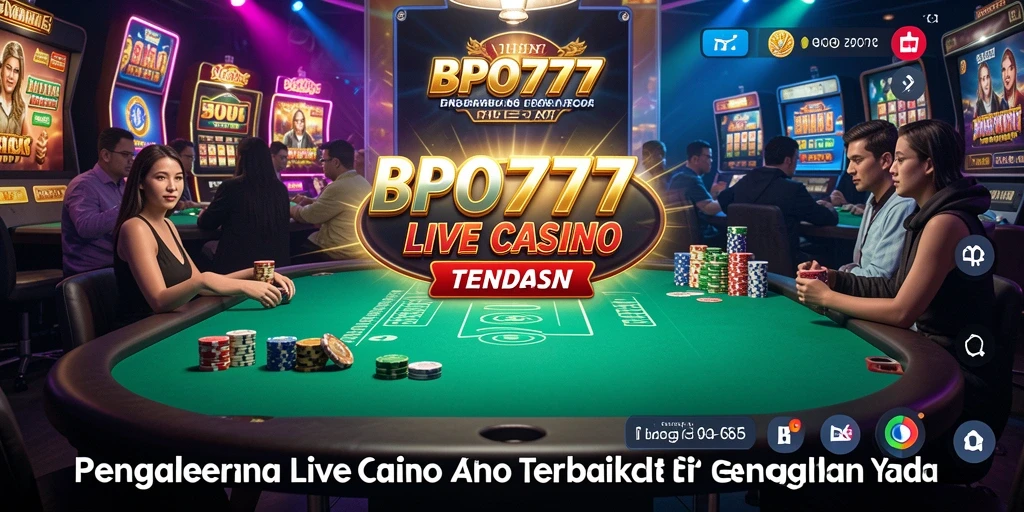 Screenshot BPO777 yang menampilkan gameplay Live Casino yang menarik.