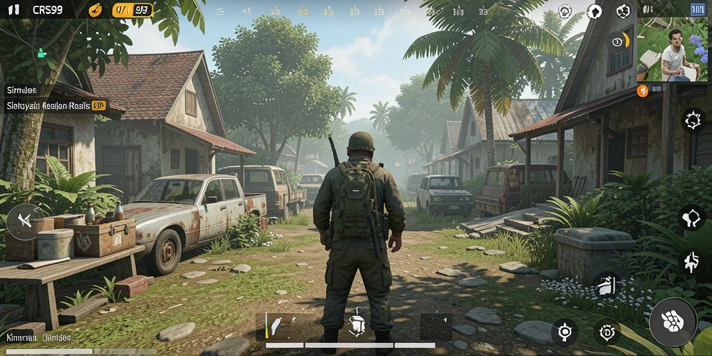 Tampilan gameplay CRS99 yang menarik dan interaktif.