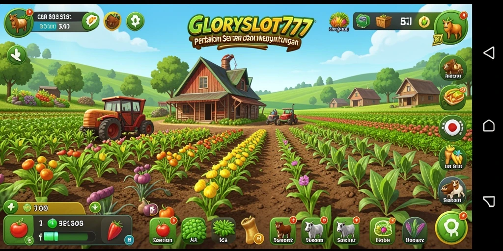 Tampilan gameplay seru dan penuh warna di GLORYSLOT777.