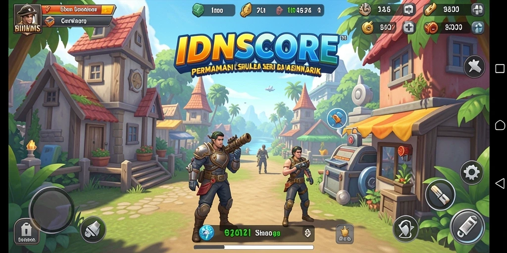 Tampilan gameplay seru dan interaktif dari IDNSCORE.