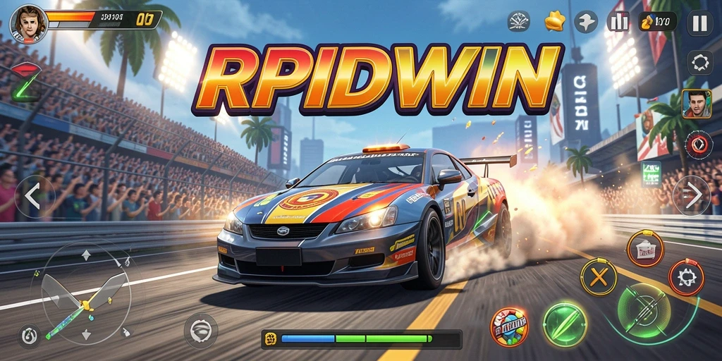Tampilan gameplay mendebarkan RPIDWIN dengan grafik menawan.