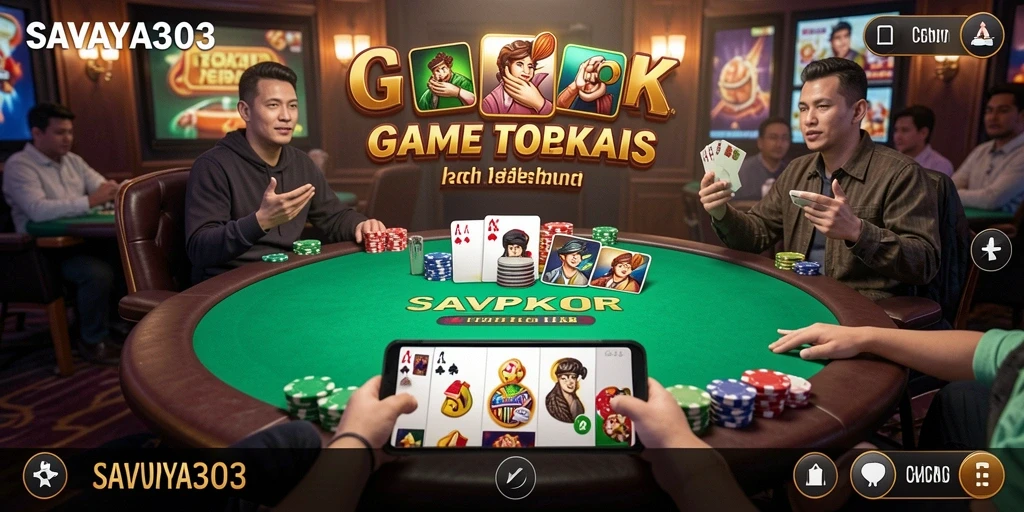 Tampilan gameplay Poker yang menegangkan dan seru di SAVAYA303.