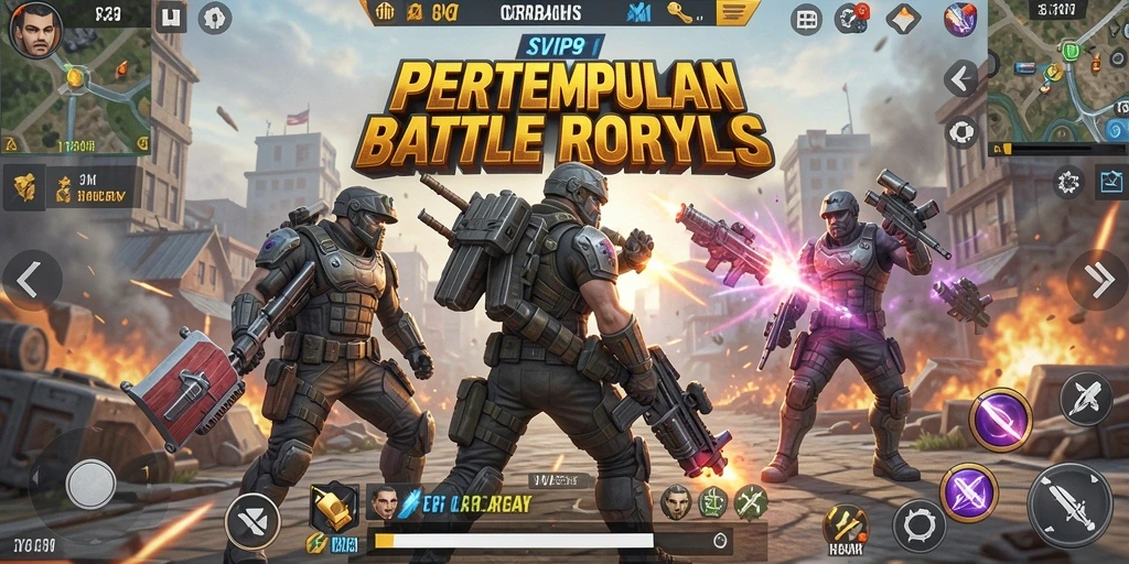 Tampilkan aksi epik dalam gameplay Battle Royale SVIP9.