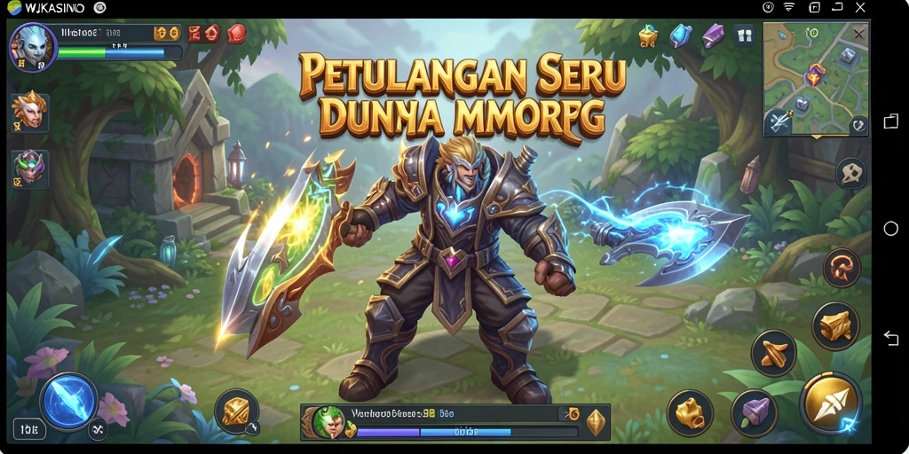 Screenshot WJKASINO menampilkan aksi seru dalam gameplay MMORPG.