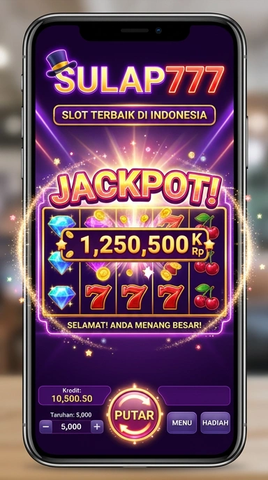 Tampilan antarmuka aplikasi sulap777 yang menarik.